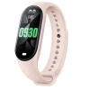 Smartwatch Βραχιόλι M8 Fitness Smart Band Ρολόγια Γυναικείο Ανδρικό Ρολόι Πιεσόμετρο Αθλητικό Ροζ