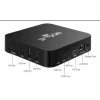 TV Box MX9 4K UHD με WiFi USB 2.0 8GB RAM και 128GB Αποθηκευτικό Χώρο με Λειτουργικό Android MX9 Black