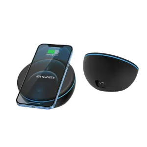 ΑΣΥΡΜΑΤΟΣ ΦΟΡΤΙΣΤΗΣ AWEI QI PAD QUICK CHARGE 3.0 W11 ΜΑΥΡΟ