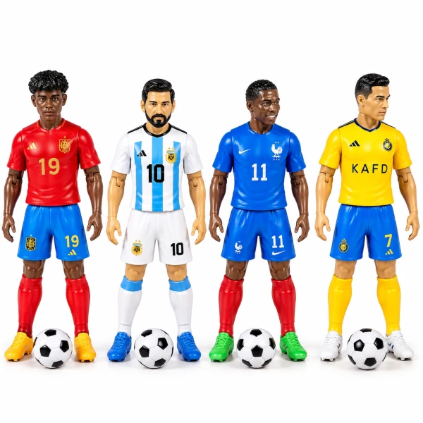 Σετ 4 Φιγούρες Ποδοσφαιριστών με Μπάλες – Action Figures 770204-1