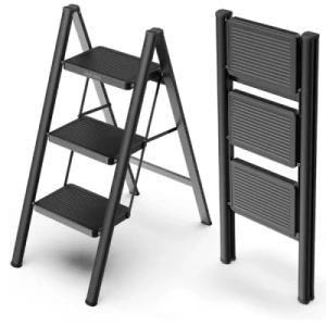 Σκαλοσκαμπό με 3 σκαλιά Αντοχή Βάρους 150kg JBY-HZ3F Μαύρο 