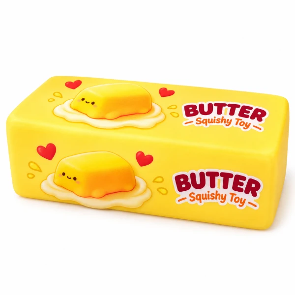 Squishy Butter Βούτυρο Super Soft & Slow Rising Αντιστρές Παιχνίδι 3003-1