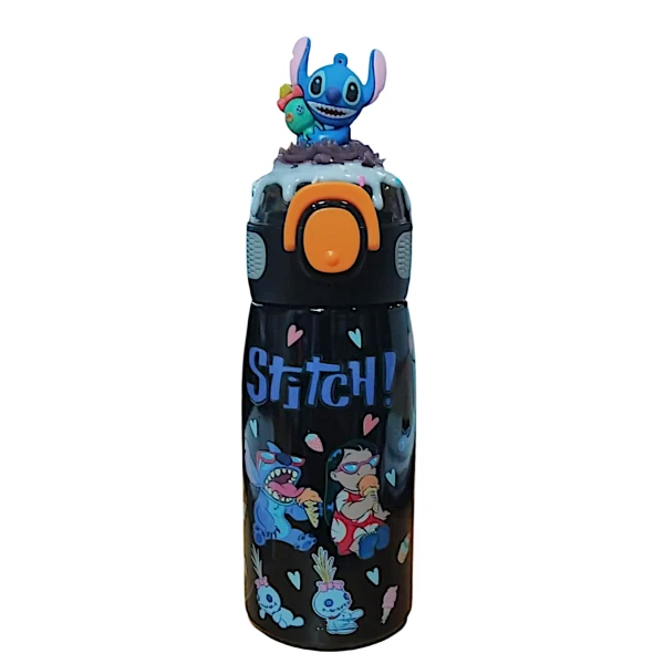 Stitch Θερμός παγούρι Ζεστό Κρύο 470ml 6856-14-3 Μαύρο